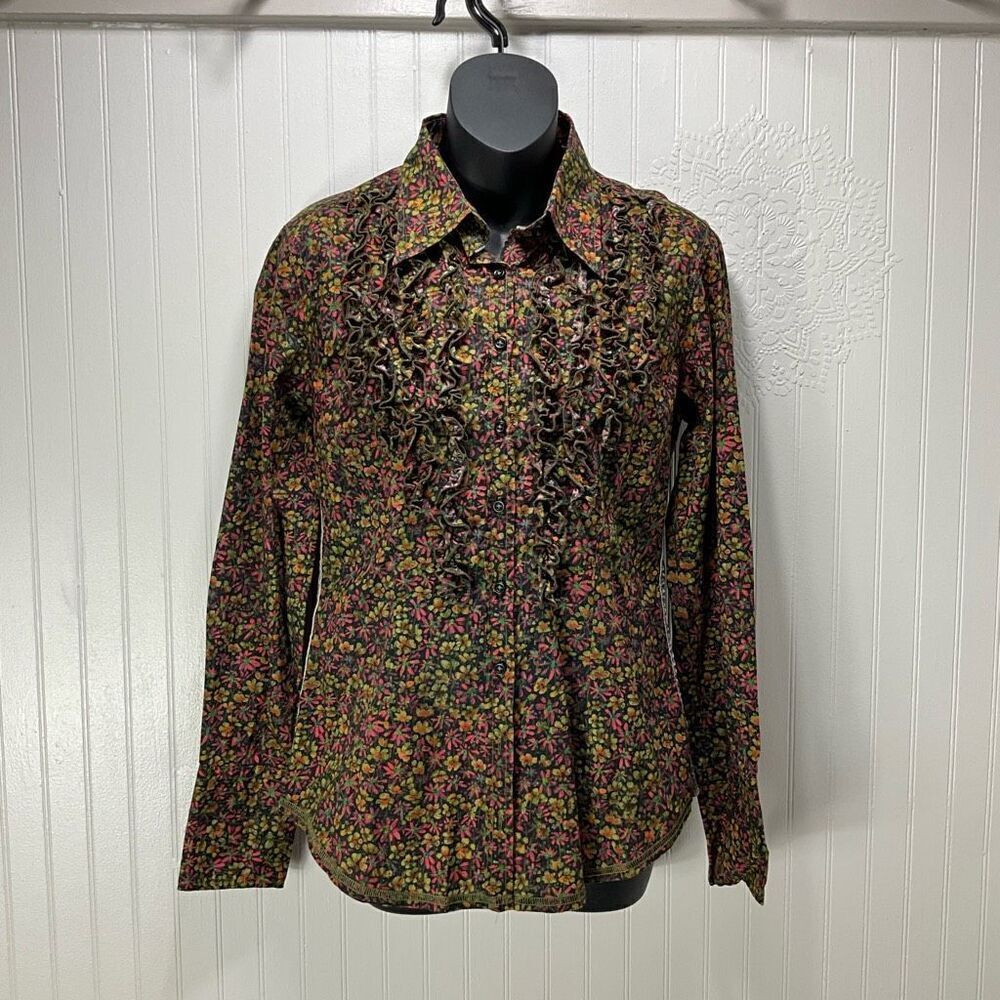 GEORG ROTH Ruffle Front Blouse